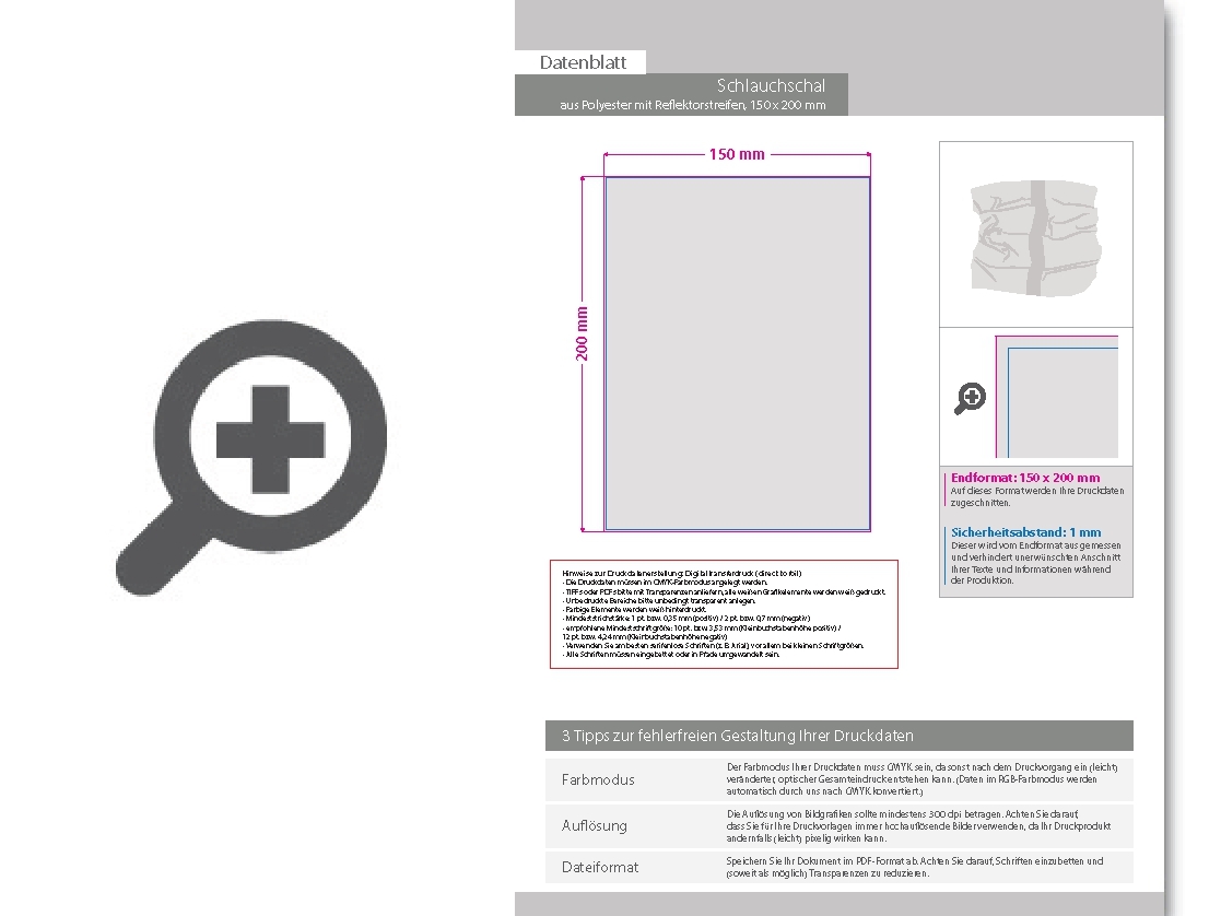 Product Bild schlauchschal_aus_polyester_mit_reflektorstreifen